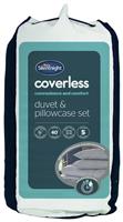 Silentnight Coverless 10.5Tog Grey Duvet &Pillowcase- Double