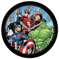 Disney Marvel Avengers Kids Wall Clock - Black