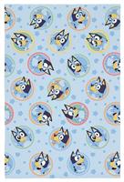 Bluey Kids Fleece Throw - Blue - 150x100cm