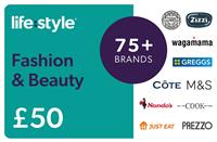 Lifestyle Fashion 50 GBP Gift Card