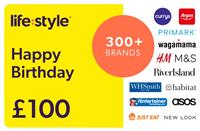Lifestyle Happy Birthday 100 GBP Gift Card