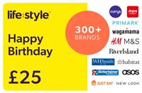 Lifestyle Happy Birthday 25 GBP Gift Card