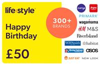 Lifestyle Happy Birthday 50 GBP Gift Card