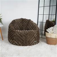 rucomfy Faux Fur Bean Bag - Coffee