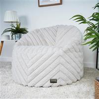 rucomfy Faux Fur Bean Bag - Ivory