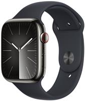 Apple Watch Series 9 GPS+Cell 45mm Steel & Midnight Band M/L