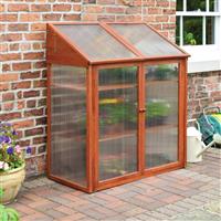 Rowlinson Hardwood 2Tier Mini Greenhouse