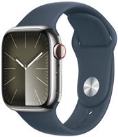 Apple Watch Series 9 GPS+Cell 41mm Steel Storm Blue Band S/M