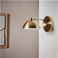 Habitat Mushroom Metal Rechargeable Wall Light - Brass