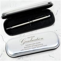 Personalised Message Graduation Ball Point Pen - Black