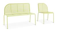 Habitat 60 Lucinda Metal Garden Bench & Chair - Yellow