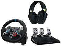Logitech G29 Steering Wheel + G435 Headset Bundle PS & PC