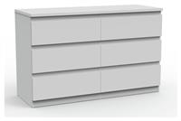 Habitat Jenson 6 Drawer Chest - Matte White