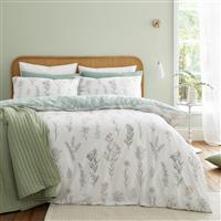 Bianca Cotton 200 TC Wild Flowers White Bedding Set - King