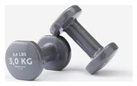 Decathlon PVC Dumbbells Set - 2 x 3kg