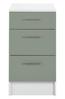 Argos Home Athina 500mm Fitted Kitchen 3 Drawer Unit - Green