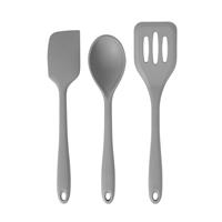 Argos Home 3 Piece Silicone Utensil Set - Grey