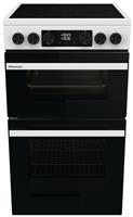 Hisense HDCEC5C10W Double Oven Electric Cooker - White