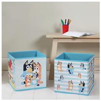 Bluey Pack of 2 Storage Boxes - Blue