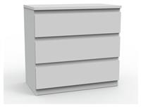 Habitat Jenson 3 Drawer Chest - Matte White