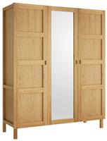 Habitat Radius 3 Door Wardrobe - Oak