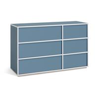 Habitat Edale 6 Drawer Chest - Light Blue