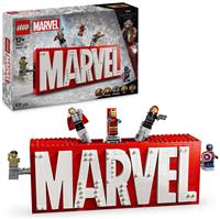 LEGO Marvel: MARVEL Logo & Minifigures Building Toy 76313
