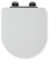 Croydex Garda Soft Close D Shaped Toilet Seat - White