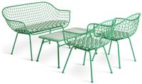 Habitat x Scion 4 Seater Metal Garden Sofa Set - Green