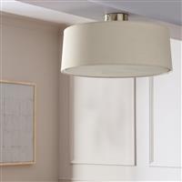 Habitat Modern Country Metal Ceiling Light - Natural&Chrome