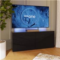 Frank Olsen Intel 2 Door Corner TV Unit - Black