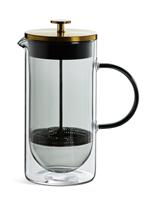 Habitat Smoked Glass 8 Cup 1000ml Cafetiere - Grey