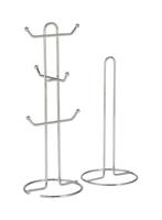 Argos Home Mug Tree and Kitchen Roll Holder - Chrome