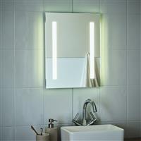 Habitat Bathroom LED Battery Powered Mirror - White