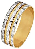 Revere 9ct Gold Diamond Cut Sparkle Wedding Ring - P
