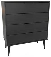Welcome Bergen 4 Drawer Chest - Black