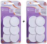 Dreambaby Socket Covers - Pack of 24