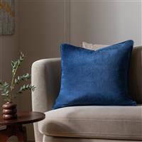 Habitat Velvet Cushion - Navy - 55x55cm