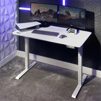 X Rocker Ascend Adjustable Gaming Desk - White