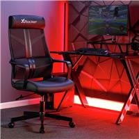 X Rocker Helix Faux Leather Office Gaming Chair - Black