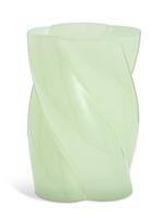 Habitat Twisted Glass Vase - Green