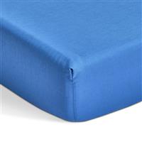 Habitat Extra Deep Plain Blue Fitted Sheet - Single