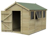 Forest Timberdale 4 Windows Apex Shed - 12 x 8ft