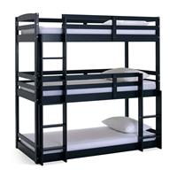 Argos Home Josie Single Triple Bunk Bed - Blue