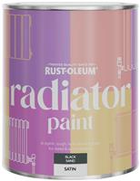 Rust-Oleum Radiator Satin Paint 750ml - Black Sand