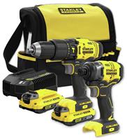 Stanley Fatmax Cordless Hammer Drill and Impact Driver Kit