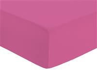 Habitat Polycotton Plain Cerise Fitted Sheet - King size