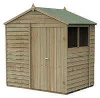 Forest 4Life Overlap 2 Windows Apex Shed - 7 x 5ft