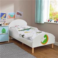 Liberty House Dinosaur Toddler Bed Frame - White