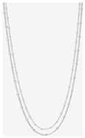 Simply Silver Sterling Silver Double Chain Necklace